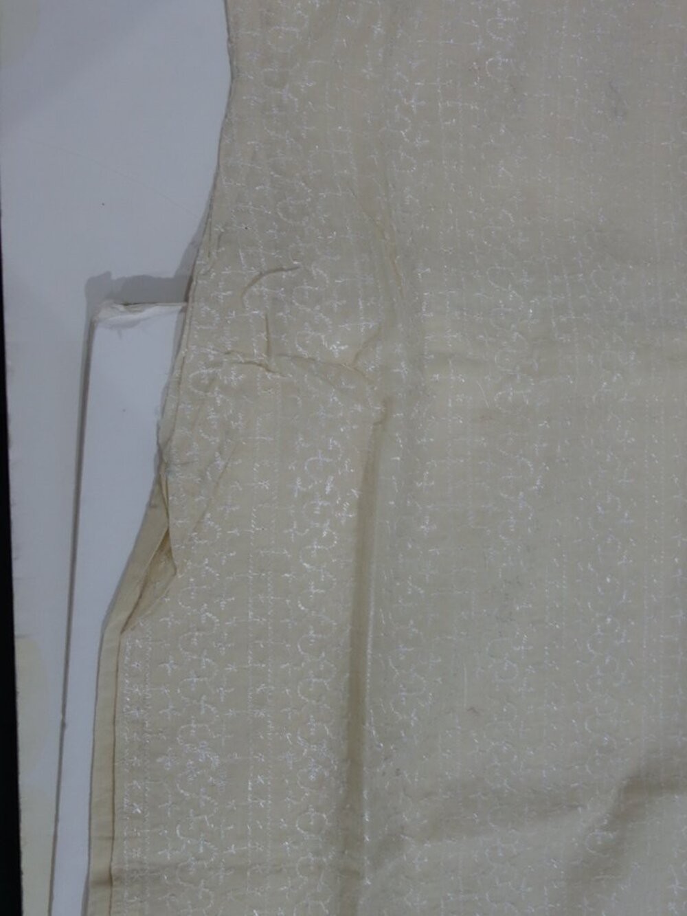 Beautiful Beige 2Pc Kurta/Pajama Suit w/Embroidery New